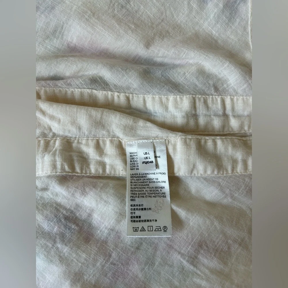 FREE PEOPLE EMILY TOP. BOHO CHIC, GORGEOUS, FLATTERING, Sz. L. 100% COTTON